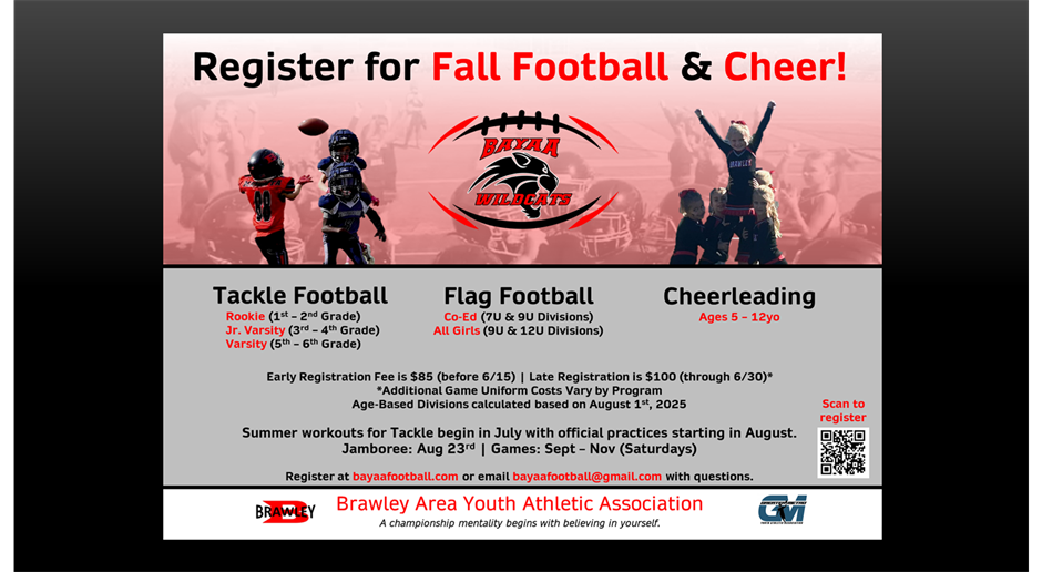 Early Registration for Fall is Open